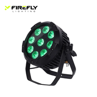 Projecteur LED Uplight sur batterie 9x18W RGBWA UV 6-en-1 sans fil DMX pour éclairage de scène, mariages, événements, DJ et fêtes