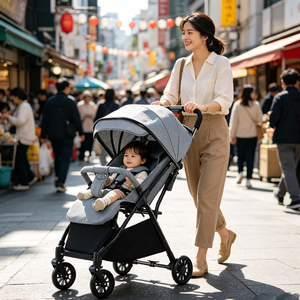 Cochecito <span class=keywords><strong>de</strong></span> bebé JXB económico, multicolor, portátil, fácil <span class=keywords><strong>de</strong></span> transportar, ligero, <span class=keywords><strong>para</strong></span> correr, con bolsa <span class=keywords><strong>para</strong></span> mamá. - Product Image 2