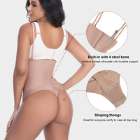 Body shaper amincissant taille haute, contrôle abdominal, body shaper sans couture, tissu en nylon respirant, body shaper mince pour sculpter les fesses