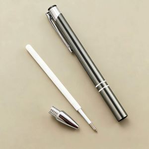 Hot-selling Metal Gel <b>Pen</b> with Custom Logo Slim Signature Design for Business Promotional Use As Gifts (Red Ink) - Product Image 5