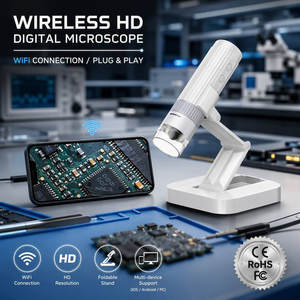 Microscopio Digital WiFi Profesional 1000X HD, Cámara de Inspección Portátil con Soporte Plegable para IOS, Android y Windows - Product Image 1