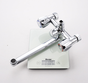 ชุดก๊อกน้ำฝักบัวทำจากวัสดุทองเหลืองด้ามคู่ติดผนังอเนกประสงค์เคลื่อนย้ายได้ก๊อกน้ำฝักบัวอาบน้ำในห้องน้ำ - Product Image 4