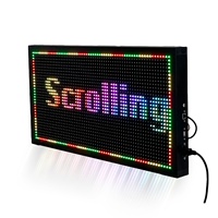 Pantalla LED a Todo Color P2.5 de 320*160 mm, Tablero de Mensajes Desplazables Digitales Programables RGB, Letrero LED con Texto en Movimiento