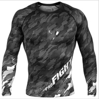 Vêtements de compression de super-héros en gros, manches longues, UPF 50, rashguard en nylon pour adultes, vêtements de protection solaire, inspiration BJJ