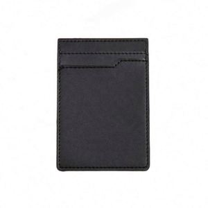 Porte-cartes de téléphone en cuir personnalisé, portefeuille adhésif pour cartes de crédit, compatible avec la plupart des coques de téléphone - Product Image 3