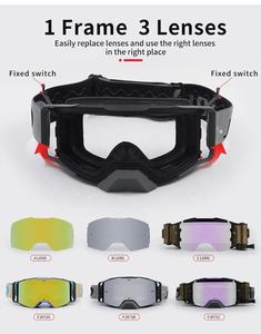 JIEPOLLY personnalisé Mx Tear <span class=keywords><strong>Off</strong></span> Roll <span class=keywords><strong>Off</strong></span> Moto Motocross <span class=keywords><strong>Uv400</strong></span> Hors Route Lunettes Coupe-Vent Moto Moto Lunettes Gafas Hommes - Product Image 4