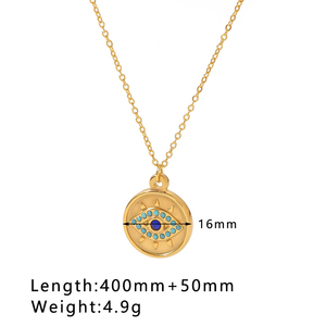 สร้อยคอจี้รูปดาวพระจันทร์ทรงสี่เหลี่ยมผืนผ้าสร้างแรงบันดาลใจตามสั่งชื่อครบรอบปีที่แกะสลักรูปทรงเรขาคณิต - Product Image 6