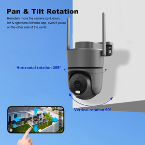 Caméra intelligente extérieure WiFi 6 avec détection humanoïde IA, vision nocturne couleur, 8MP 4K, appel vocal bidirectionnel - Product Image 5