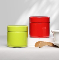 Boîte en fer blanc hermétique de qualité alimentaire RTS 91*90mm 90*150mm 250g pour emballage de poudre de Matcha 100g 200g