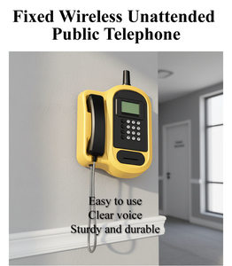 Teléfono Público Inalámbrico Fijo 4G Resistente a la Corrosión KSW31A con Dial Metálico y Ayuda <span class=keywords><strong>Visual</strong></span> para Personas Ciegas, Entrada de CA 100-240V - Product Image 5