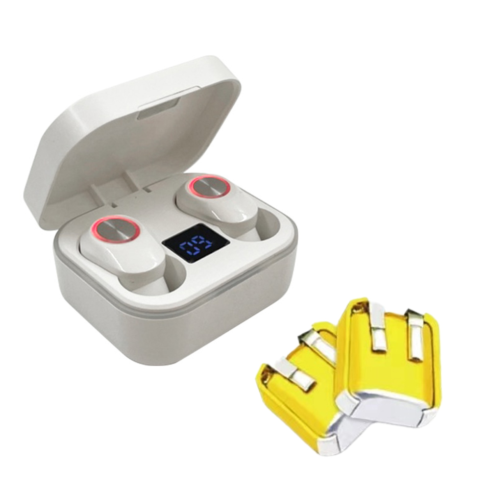 Batería pequeña de polímero de litio Lipo, recargable, para auriculares, 3,7 V, Airpods, bluetooth