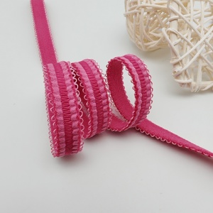 Cinta Elástica de Color Rosa con Borde de Flores, Cinturón Elástico Suave para la Cintura, Cinta Elástica para Decoración de Prendas, Accesorios de Costura - Product Image 2