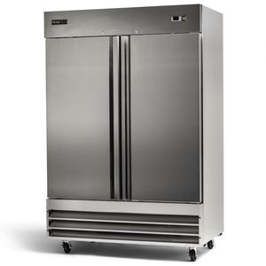 Rebirth Stainless Steel Vertical Double Door <b>Kitchen</b> Commercial Refrigerator Freezer RVE, RVF, RVD Supermarket Display Freezer S - Product Image 6