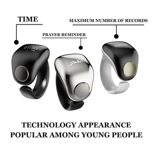 Thông Minh Kỹ Thuật Số Tasbih Qibla Zikr Vòng Ngón Tay Điện Tử Mới Tasbeeh Tally Counter <span class=keywords><strong>C</strong></span>ảm Ứng Đồng Hồ Báo Thứ<span class=keywords><strong>c</strong></span> Sản Xuất Điện Tử Mới - Product Image 4