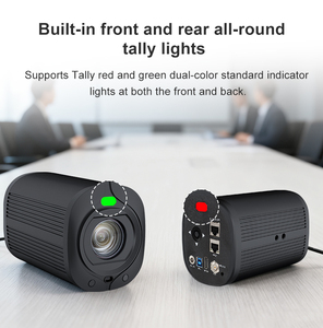 ผู้ผลิตขายส่งกล้อง PTZ 4K 30fps ซูมออปติคอล 20 เท่า ติดตามด้วย AI รองรับ NDI HX2 สำหรับระบบสตูดิโอถ่ายทอดสดและการประชุมทางวิดีโอ - Product Image 6