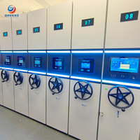 Système de stockage compact à haute densité, rayonnages compacteurs mobiles, unités d'étagères pour archives, bibliothèques, hôpitaux