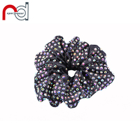 Chouchous de cheveux en soie populaires accessoires de cheveux en tissu couleur unie fille chouchous de cheveux en satin