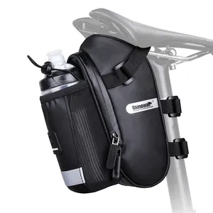 Rhinowalk自行车马鞍包带饮料架自行车骑车包在座椅下储物袋，用于MTB自行车