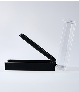 Affichage Portable en plastique solide Double couche pour presse sur les ongles en acrylique Boîtes de rangement carrées pour ongles avec emballage de ruban adhésif - Product Image 5