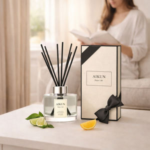 Difusor de Aromas de Lujo Aikun OEM ODM, Set de Aromaterapia con Aceite Vegetal Natural, Varillas de Ratán, Ambientador Relajante para Spa y Hotel - Product Image 1