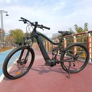 750W Central Motor Full Suspension Electric Mountain Bike