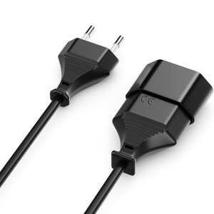 สายต่อปลั๊กยุโรป 2x0.75 มม. PVC 10A CEE เป็น IEC สำหรับใช้กับเครื่องใช้ไฟฟ้าภายในบ้าน - Product Image 1