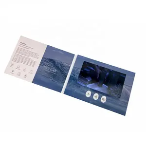 Invito di nozze personalizzato cartolina d'auguri schermo LCD Video libro 7 pollici IPS Brochure Video con l'alta qualità