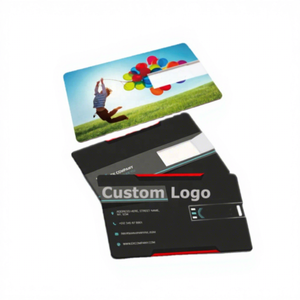 Custom Promotional Business Card USB 2.0 Full Color Printing Gift Advertising Pendrive 8/16GB Credit Card USB Flash Drive