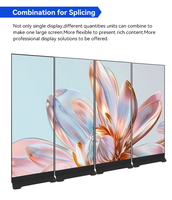 Pantalla LED Plegable para Interiores P2.5 640x1920mm, Señalización Digital de Alto Brillo con Módulos Magnéticos para un Fácil Mantenimiento