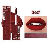 Emballage de rouge à lèvres liquide mat imperméable de longue durée 24 heures Fournisseur de brillant à lèvres de marque privée de maquillage avec logo personnalisé