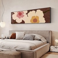 Lukisan Dinding Porselen Kristal Motif Bunga Nordik untuk Dekorasi Latar Belakang Sofa Ruang Tamu dan Kamar Tidur Anak