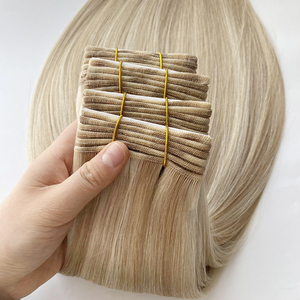 Qualité stable Doux Chinois Machine Trame Vierge Cheveux Extension Invisible Cru Cuticule Aligné Double Dessiné Hai <span class=keywords><strong>Yi</strong></span> Cheveux Extensions - Product Image 2