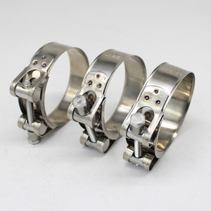 Collier de serrage réglable à boulon en T en acier inoxydable, kit de bride de serrage VBand à dégagement rapide, collier de serrage pour tuyau d'échappement V-Band - Product Image 2