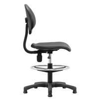 Vente en gros Tabouret roulant Chaise de travail Dessin réglable Chaise de laboratoire avec roues et dossier