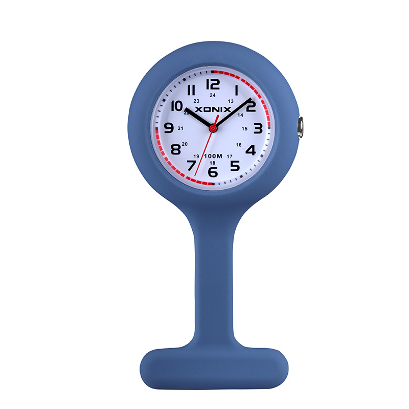 XONIX NUR High Quality Silicone Pocket Watch for Women and Men New Arrival Medical Nurse Watch with Japan Quartz Movement