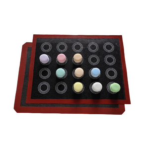 Macaron en fibre de verre antiadhésive perforé résistant à la chaleur personnalisé tapis de cuisson en silicone doublure de four - Product Image 2