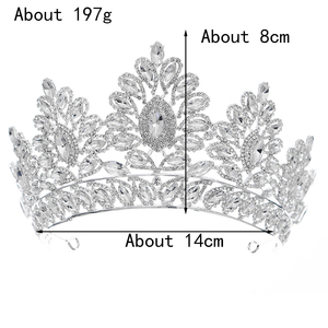 Couronnes de <span class=keywords><strong>Mariage</strong></span> en Cristal pour Femmes, Grandes Diadèmes de Princesse en Strass pour Reines, Ornements de Cheveux de <span class=keywords><strong>Luxe</strong></span> en Alliage – Vente en Gros - Product Image 6