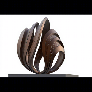 V01 Modern European Style Handmade Highly Polished Stainless Steel Large Sculpture Art Collectible - Product Image 1