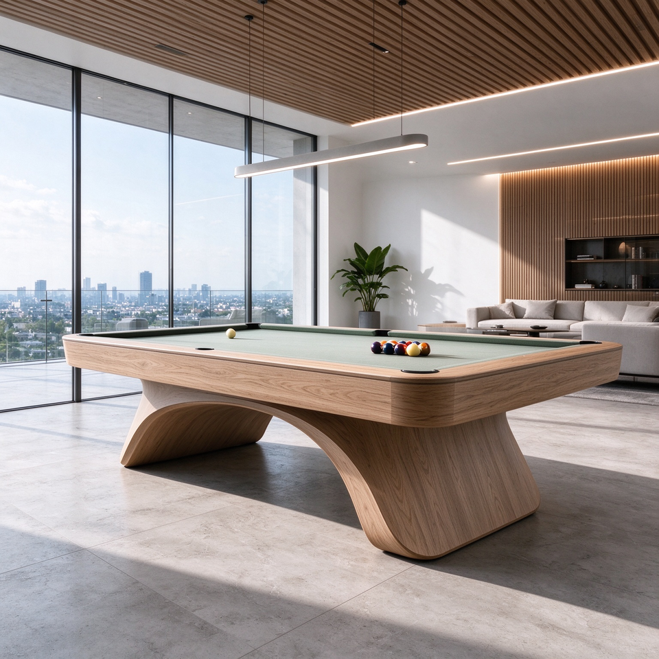 Scabarling Pool Table Factory Direct Export Standard Artistic Style Solid Walnut Slate Pool ...