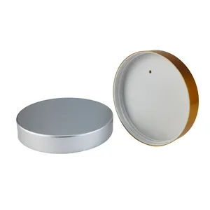 63mm 89mm gümüş metal kapaklı döner kapaklı şişeler alüminyum kapaklı kavanoz