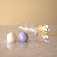 Flacon de parfum rond en verre de luxe 30ml 50ml 100ml avec bouchon à vis, sérigraphie, logo personnalisé, pulvérisateur à pompe et boîte – Prix usine