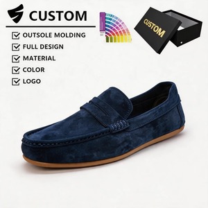 Mocasines de Cuero Hechos a Mano para Hombre, Zapatos Casuales de Negocios - Product Image 2
