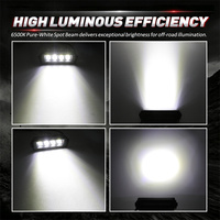 Barre lumineuse LED 6 pouces à faisceau spot basse intensité 20W 12V 4x4 pour camions, véhicules, tracteurs, Jeep, ATV, SUV, Wrangler