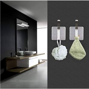 Juego de 4 Ganchos Autoadhesivos para Puerta de Acero Inoxidable Ecológicos WEKIS, Diseño Moderno para Montar en la Pared, Gancho para Batas de Baño, Gancho para Ropa - Product Image 3