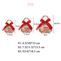 Cadeau personnalisé boîte d'emballage de bonbons de mariage boîte-cadeau de noël en gros avec faveur de ruban