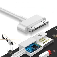 Cable de Carga para Apple iPod Classic/iPod Video 4/4S iPad 2/3, Cable de Carga de Boca Ancha para Transmisión