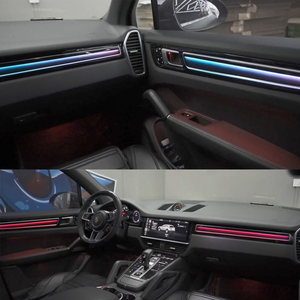 Modern <b>Car</b> Ambient Light Kit for Porsche Cayenne 2018-2023 Interior Atmosphere LED Lamp Strip Manufacturer - Product Image 2