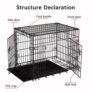 Etkili önlemek darbe xxxl xxl köpek sandık katlanabilir ücretsiz ağır mobilya köpek kafesleri ve kasalar büyük köpekler için - Product Image 4