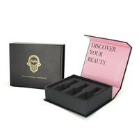 Coffret d'emballage de luxe en papier pour flacon vide de soin des ongles, boîte d'emballage pour vernis à ongles et huile, boîte cadeau magnétique avec insert