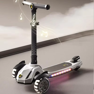 Scooter Infantil de 3 Ruedas al por Mayor, Scooter Plegable con Marco de Metal, Ruedas Tipo Hummer, Manillar Ajustable para Niños y Niñas - Product Image 2